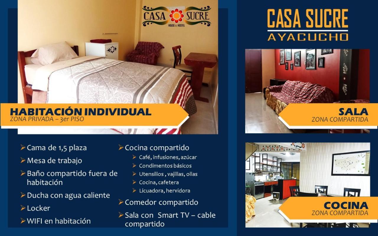 Casa Sucre Hostel Ayacucho Exteriér fotografie